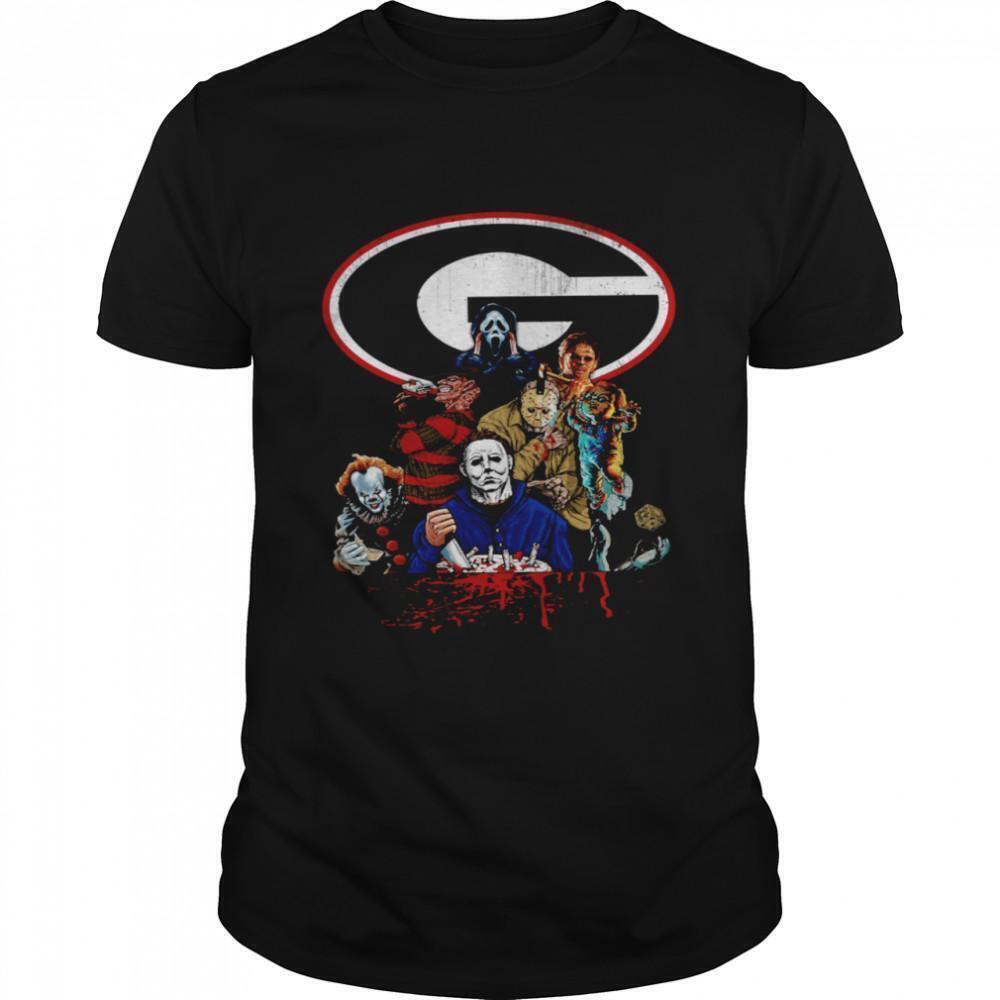 Horror Characters Georgia Bulldog Football Champions Shirt